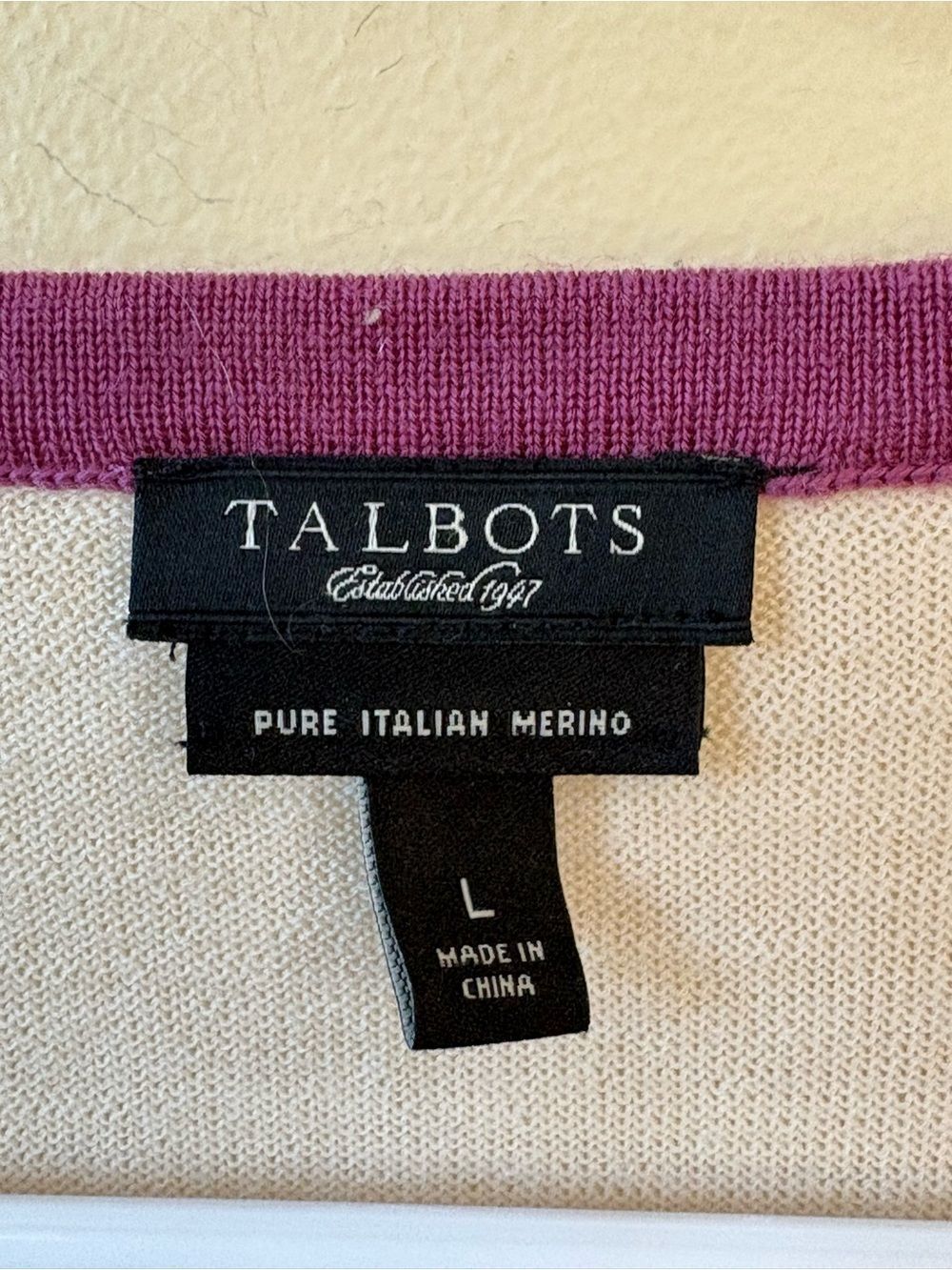 Talbots Merino Wool Holiday Sweater - Picture 2 of 4